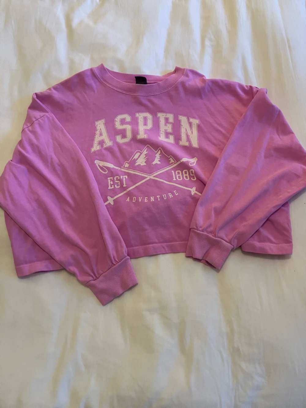 wild fable Hot Pink Ribbed Crewneck Sweatshirt